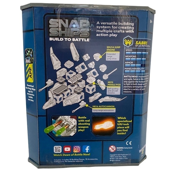 Snap Ships Build to Battle Sabre XF-23 Interceptor 3 Builds in 1 - Picture 2 of 9